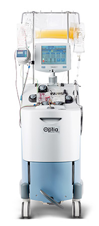 ▲ 테루모의 Spectra Optia 성분채집기가 코로나19 중증환자 치료에 사용할 수 있도록 허가됐다.