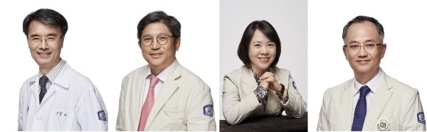 ▲ (좌측부터) 박철휘 교수, 김대진 교수, 정정임 교수, 김영훈 교수.
