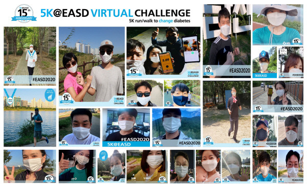 ▲ 한국MSD는 유럽당뇨병학회(EASD, The European Association for the Study of Diabetes)가 비대면 행사로 개최한 ‘5K 가상 레이스 챌린지(5K@EASD Virtual Challenge)’에 한국MSD Primary Care사업부 및 종근당 임직원들이 동참했다고 밝혔다.