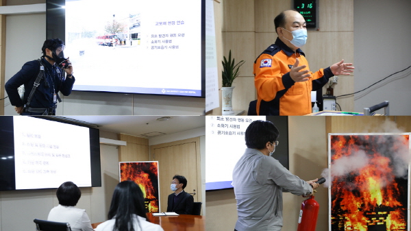 ▲ 인제대학교 일산백병원은 지난 17일(수) 본원 회의실에서 ‘2020 소방 도상훈련’을 실시했다.