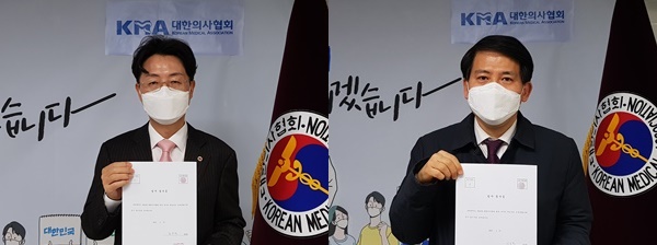 ▲ 제41대 대한의사협회장에 출마를 선언한 김동석(왼쪽), 이동욱(오른쪽) 후보는 지난 15일 의협 중앙선관위에 후보 등록했다.