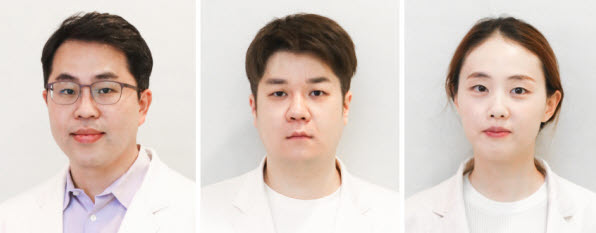 ▲ (좌측부터) 신동욱 박사, 박재원 전공의, 장지원 전공의