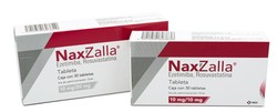 ▲ 멕시코 현지에서 출시된 로수젯 패키지. 로수젯은 美MSD 분사 법인 오가논을 통해 멕시코 제품명 ‘NAXZALLA’로 판매된다.