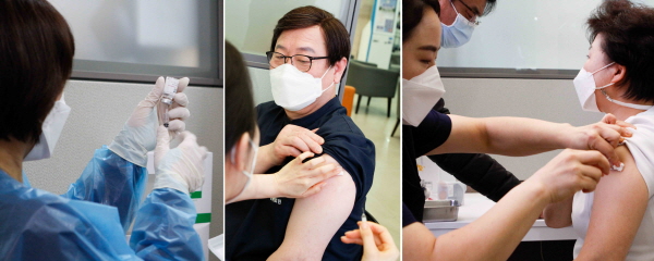 ▲ 경희대학교병원이 4일, 1차 접종대상자인 보건의료인 1900여명을 대상으로 코로나-19 백신 접종을 시작했다고 밝혔다. 