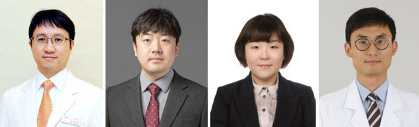 ▲ (좌측부터) 허경민 교수, 정재훈 교수, 김영은 박사, 지원준 교수