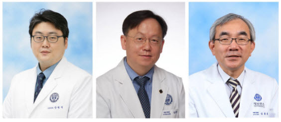 ▲ (좌측부터) 장원석 교수, 강훈철 교수, 김홍동 교수.