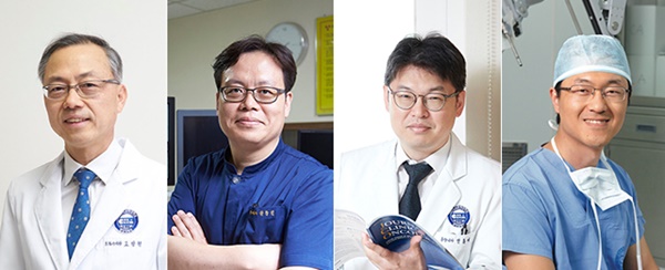▲ (좌측부터)고광현 교수, 권창일 교수, 전홍재 교수, 최성훈 교수.