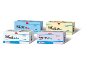 ▲ 한미약품은 NOAC 계열  약물 중 가장 넓은 허가사항을 보유한  ‘리바록사반(Rivaroxaban)’ 성분의 전문의약품 리록스반정 4종(2.5mg, 10mg, 15mg, 20mg) 을 출시했다고 5일 밝혔다. 