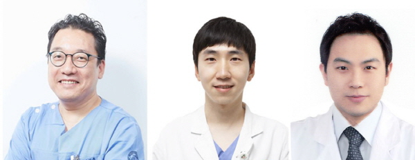 ▲ (좌측부터) 김성훈 교수, 최진영 교수, 박재현 외래조교수