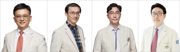 ▲ (좌측부터) 이석 교수, 김희제 교수, 조병식 교수, 민기준 교수
