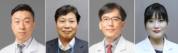 ▲ (좌측부터) 조진성 교수, 전기보 과장, 임용수 교수, 김형주 응급구조사