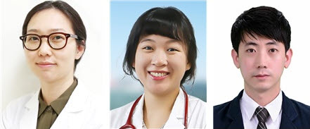▲ (좌측부터) 문정은 교수, 이미선 전임의, 은정관 전공의
