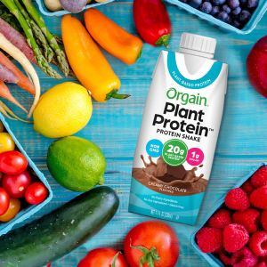 ▲ GC녹십자는 최근 유기농 식물성 단백질 브랜드 ‘올게인(Orgain)’의 신제품 ‘식물성 프로틴 쉐이크’를 출시했다고 18일 밝혔다.
