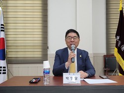 ▲ 경기도약사회 박영달 회장은 2기 집행부의 회무 방향을 설명했다.