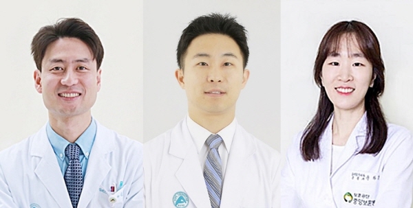▲ (좌측부터) 김태범 교수, 장일영 교수, 원하경 교수