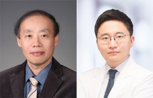 ▲ 홍윤철 교수(좌)와 이동욱 교수