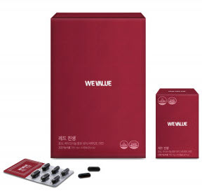 ▲ 경동제약은 프리미엄 건강기능식품 브랜드 ‘WE VALUE’를 론칭, 첫 제품으로 ‘레드진생’을 출시한다고 밝혔다.