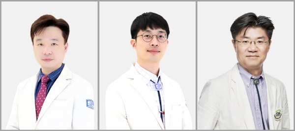 ▲ (좌측부터) 박준욱 교수, 이동현 교수, 주영훈 교수