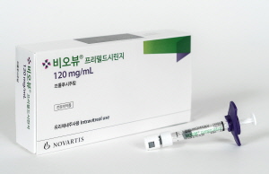 ▲ 한국노바티스는 신생혈관성 습성 연령관련 황반변성 치료제 비오뷰(성분명: 브롤루시주맙)가 지난 4일 식품의약품안전처로부터 당뇨병성 황반부종(Diabetic Macular Edema) 치료제로 적응증을 추가 승인받았다고 밝혔다.
