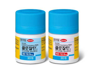 ▲ 한미약품은 이달 1일 출시한 ARB 계열 고혈압 치료 성분인 로사르탄과 이뇨제인 클로르탈리돈의 복합제 ‘클로잘탄’ 이 임상 현장에서 호평을 받고 있다고 전해왔다.