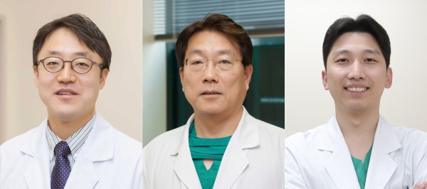 ▲ (좌측부터) 박덕우 교수, 박승정 교수, 강도윤 교수