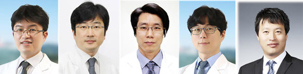 ▲ (좌측부터) 강경훈 교수, 이상우 교수, 정신영 교수, 박기수 교수, 윤의철 교수