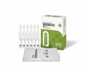 ▲ 국제약품은 알레르기성 결막염 치료제인 ‘알레파타딘점안액0.7%(주성분 올로파타딘염산염)’를 1회용으로 발매했다고 밝혔다.