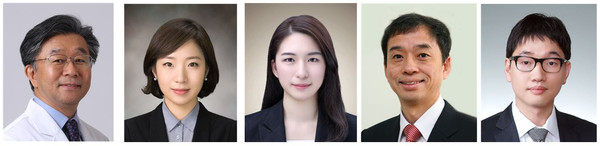 ▲ (좌측부터) 김정훈 교수, 김화영 교수, 곽명지 연구원, 정연준 교수, 정승현 교수