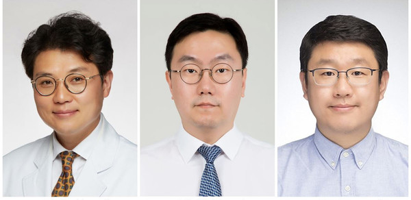 ▲ (좌측부터) 이승현 교수, 김희중 교수, 한경도 교수