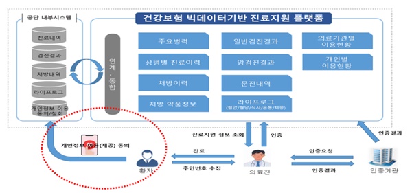 ▲ 진료지원 플랫폼 지원사업.