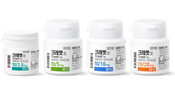 ▲ 대웅제약은 지난 1일 이상지질혈증 치료제 크레젯의 신규 함량인 10/2.5mg(에제티미브/로수바스타틴)을 출시했다고 8일 밝혔다. 
