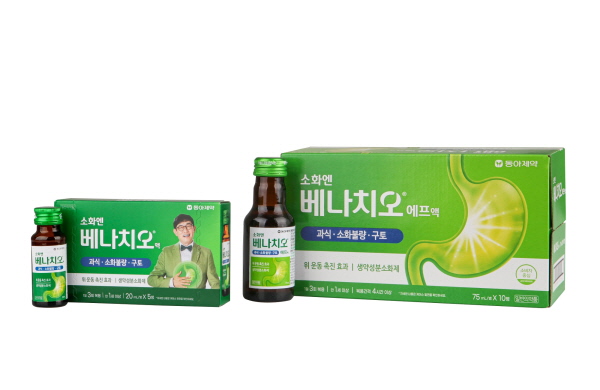 ▲ 동아제약(대표이사 사장 백상환)은 생약 성분 위운동 소화제 ‘베나치오’의 브랜드 이미지(BI) 및 패키지를 리뉴얼했다고 16일 밝혔다.