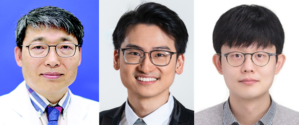 ▲ (좌측부터)박호용 교수, 준 시안 힝 박사, 강병주 교수