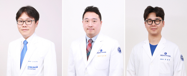 ▲ (좌측부터) 오상하 교수, 김순제 교수, 박윤성 전공의
