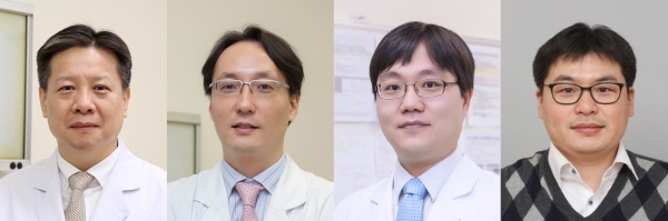 ▲ (좌측부터) 임영석 교수, 박도현 교수, 김성훈 교수, 김경원 교수
