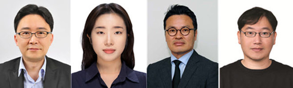 ▲ (좌측부터)김종헌 교수, 서유나 연구원, 박종배 교수, 조성찬 교수