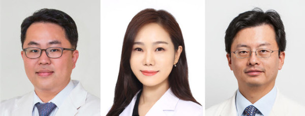 ▲ (좌측부터) 신동욱 교수, 최혜림 임상강사, 전홍진 교수