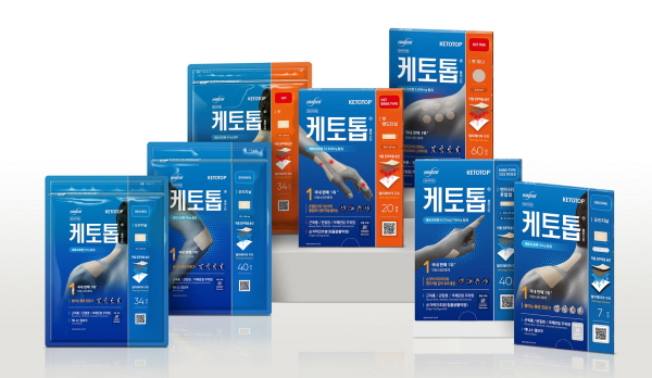 ▲ 한독(대표이사 김영진, 백진기)이 2022년 국내 외용소염진통제 시장 판매 1위, 붙이는 근육통ㆍ관절염 치료제 ‘케토톱’의 패키지를 개선하고 고객 소통을 강화한다.
