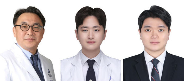 ▲ (좌측부터) 성학준 교수, 하현수 강사, 이찬희 연구원
