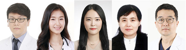 ▲ (좌측부터) 권영근 교수, 하재인 연구원, 김도향 연구원, 권진원 연구원, 박성수 교수