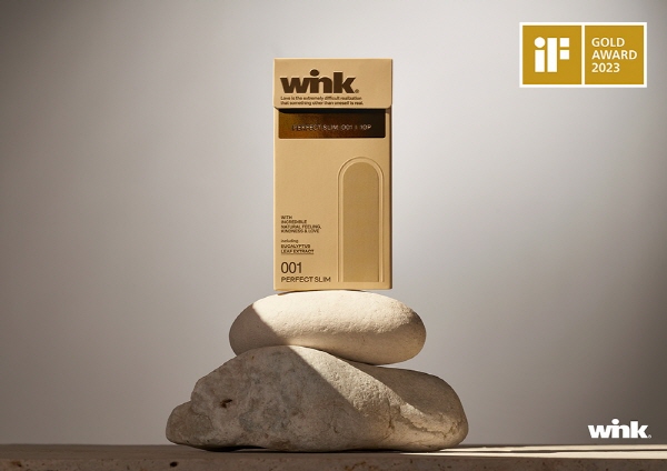 ▲ 동아제약의 콘돔 브랜드 ‘윙크(WINK)’가 독일 iF 디자인 어워드(International Forum Design Award 2023)에서 금상(Gold)을 수상했다.