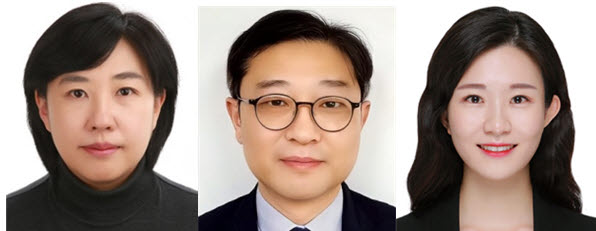 ▲ (좌측부터) 김윤희 교수, 허균 교수, 최선일 교수