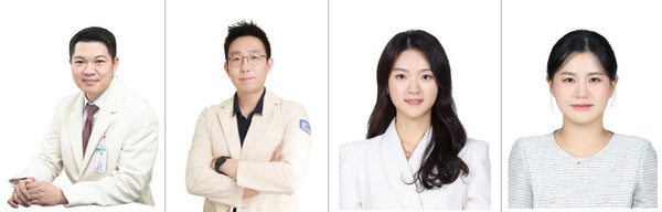 ▲ (좌측부터) 성필수 교수, 김지훈 임상강사, 권민정 학생, 장소이 학생