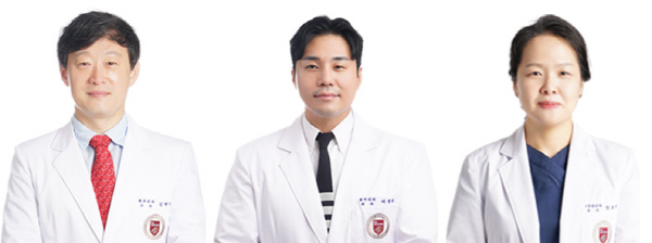 ▲ (좌측부터) 김현구 교수, 이준희 교수, 장유진 교수