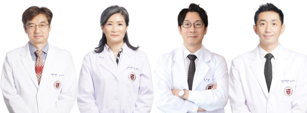 ▲ (좌측부터) 김기훈 교수, 성화정 교수, 이상헌 교수, 이종하 교수