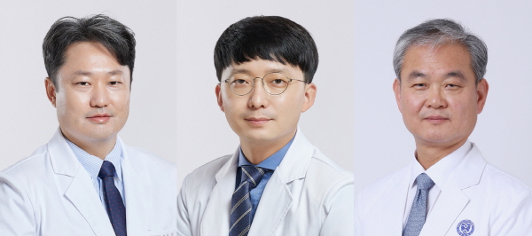 ▲ (좌측부터) 육진성 교수, 김병규 교수, 이병권 교수