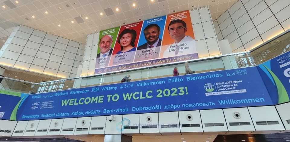 ▲ 삼성서울병원 안명주 교수는 11일, 세계폐암학회 연례학술회의(WCLC 2023) 포스터 세션을 통해 MET 14 결손 진행성 비소세포폐암에서 텝메코의 안전성과 유효성을 확인한 VISION 연구의 아시아인에 대한 하위분석 결과를 발표했다.