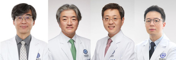 ▲ (왼쪽부터) 홍명기 교수, 김병극 교수, 홍성진 교수, 이용준 교수