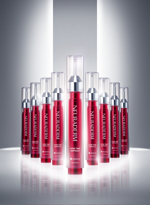 ▲ 메디톡스가 뉴로더마 코스메틱 브랜드 ‘뉴라덤(NEURADERM)’의 프리미엄 라인 신제품 ‘뉴라덤 코어타임 앰플’을 출시했다고 1일 밝혔다.