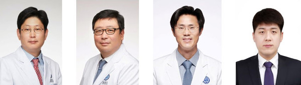 ▲ (왼쪽부터) 이정윤 교수, 김성훈 교수, 김상운 교수, 박준식 교수